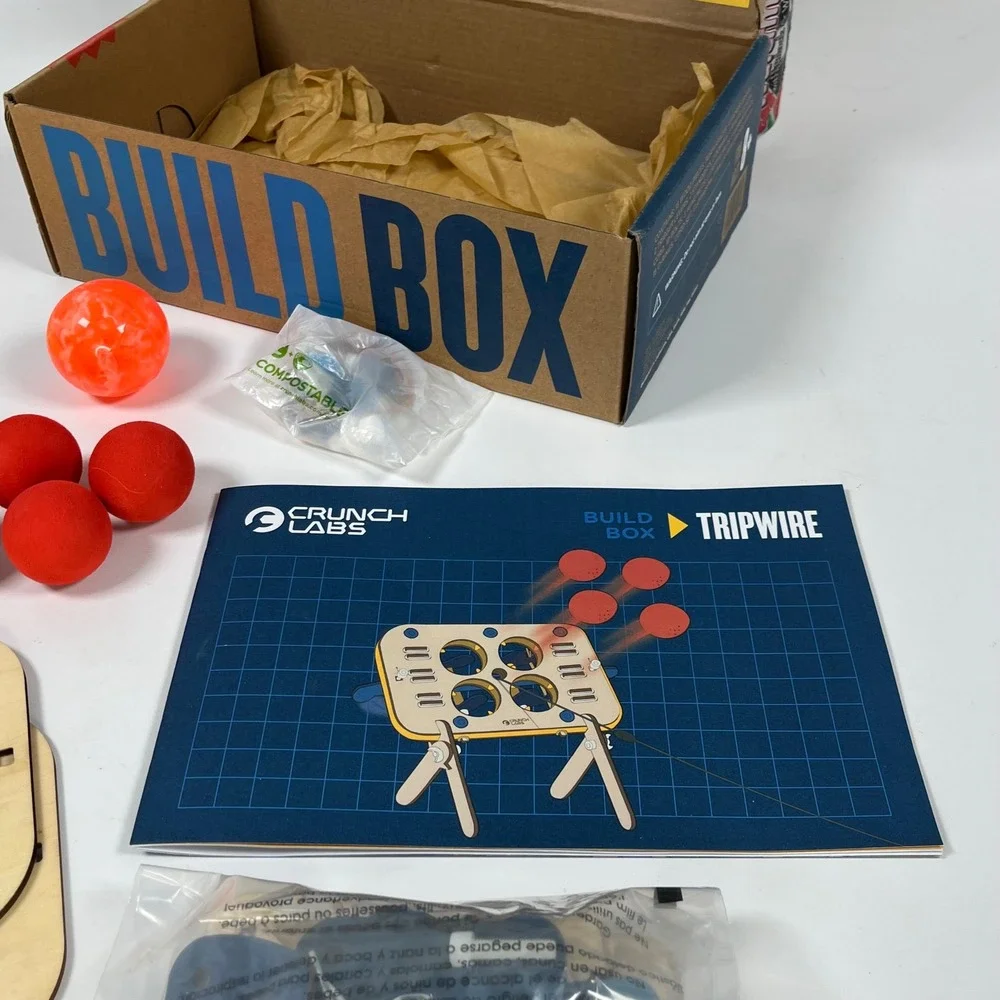 Crunch Labs Build Box Tripwire STEM Kit Mark Rober Engineering - PARTS ONLY READ